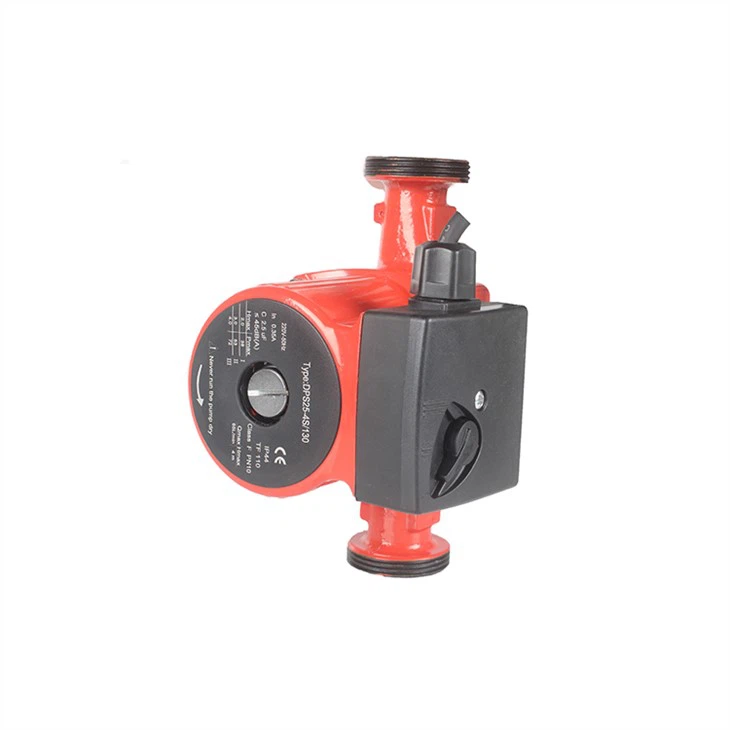 100W geluidsarme automatische warmwater circulatiepomp voor huishoudelijk gebruik met messing aansluiting
